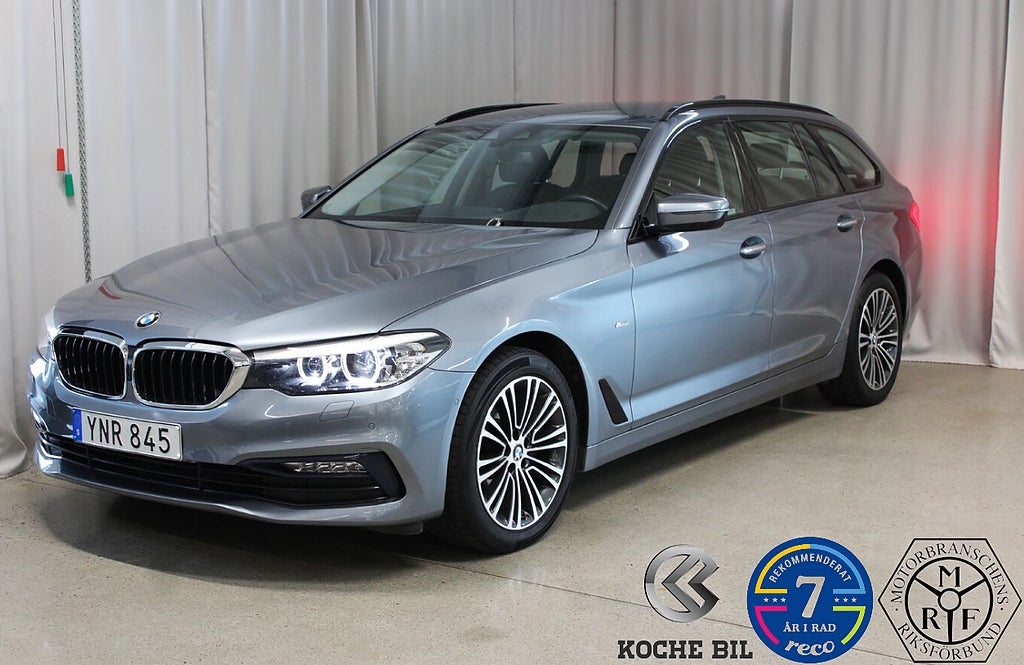 BMW 520d xDrive 190HK, Drag, Värmare, Sport line, Skinn, B-Kamer