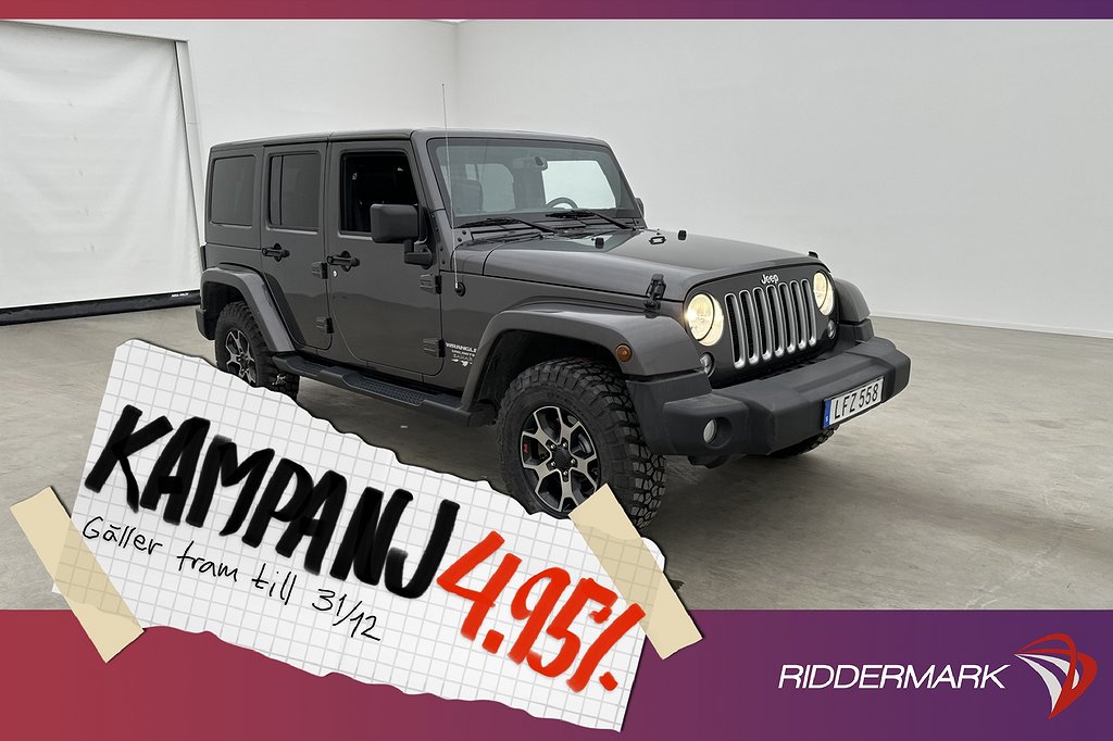 Jeep Wrangler Unlimited V6 4WD Sahara Alpine Dra 4,95% Ränta