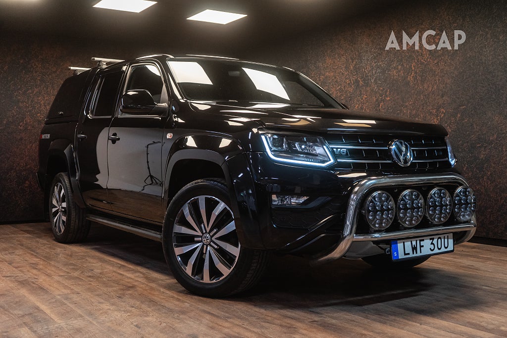 Volkswagen Amarok 3.0 V6 TDI 4M Aventura Black | MOMS | Kåpa | Värmare