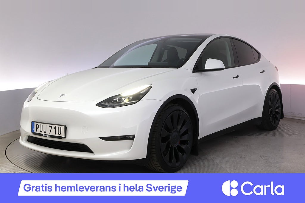 Tesla Model Y Performance Autopilot Panorama Drag