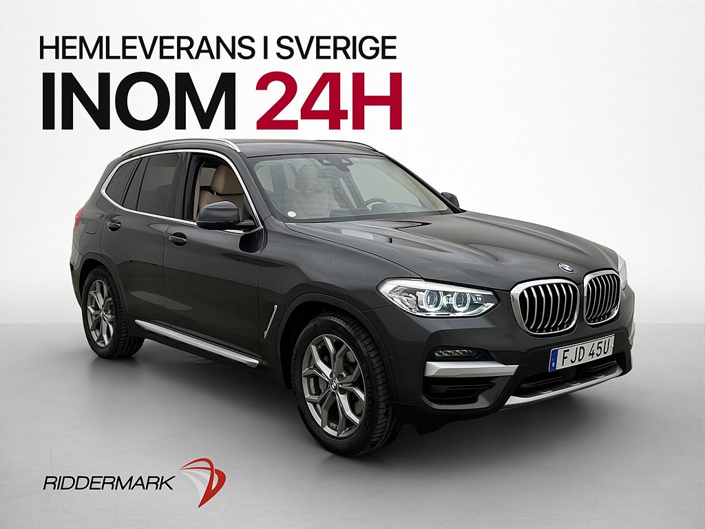 BMW X3 xDrive30e 292hk X-Line HiFi Värmare Kamera Skinn Drag