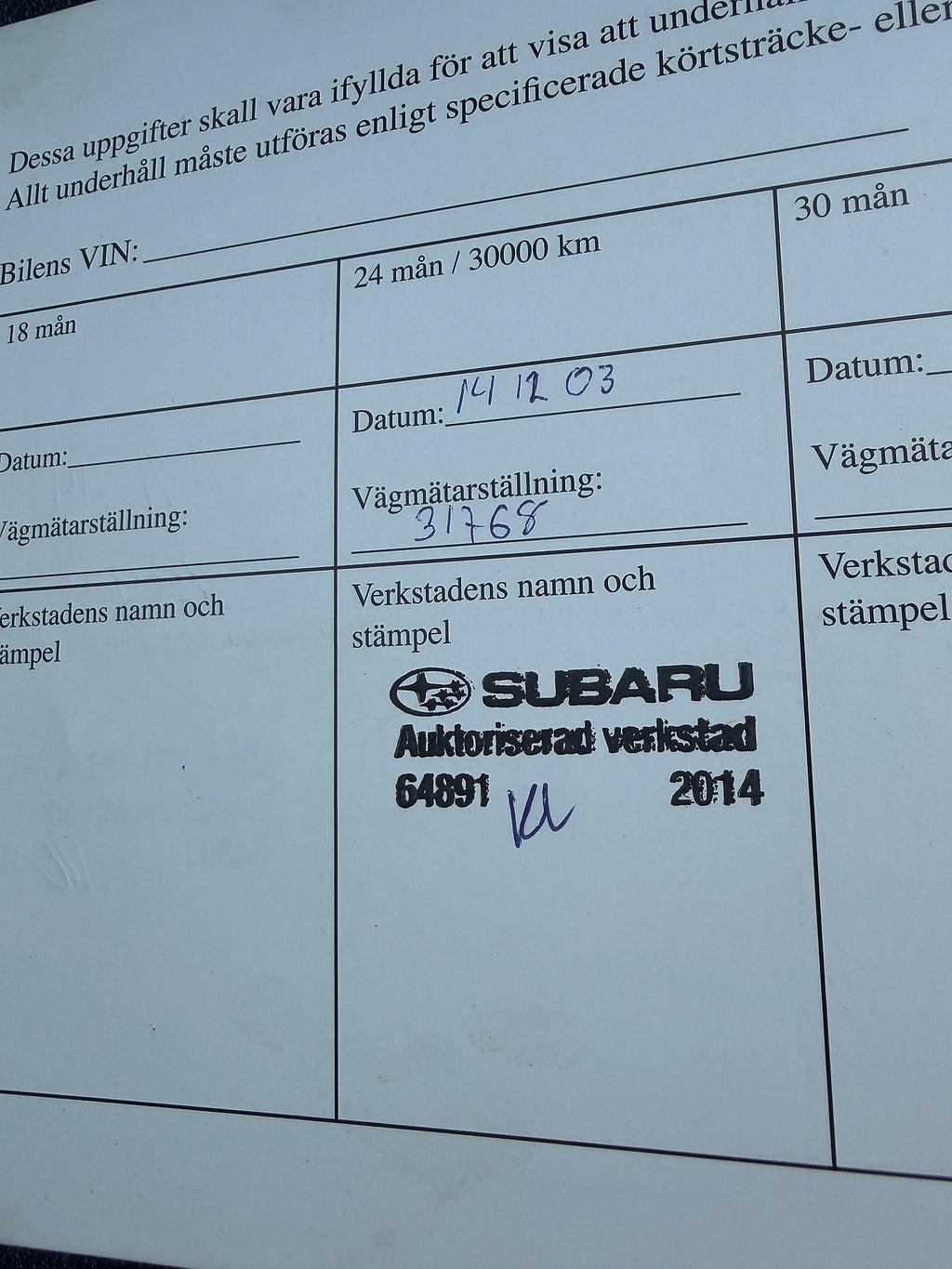 Subaru XV  2.0 4WD Manuell, 147hk