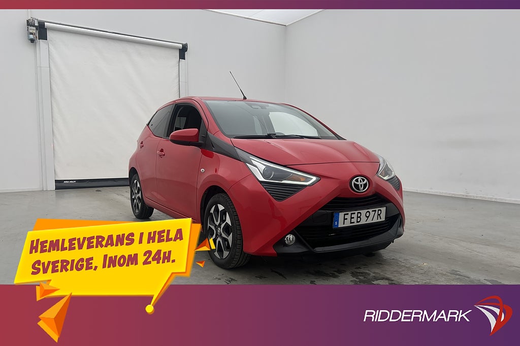 Toyota Aygo 1.0 VVT-i 72hk X-PLAY Kamera CarPlay 0,38l/mil