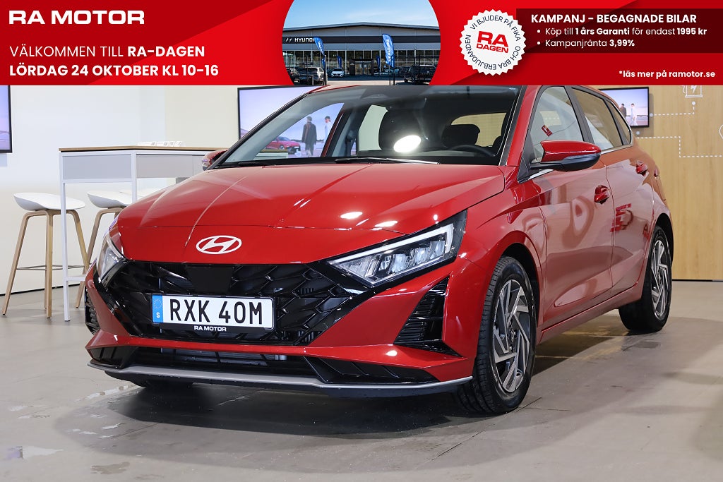 Hyundai i20 1.0 T-GDI AUT Advanced Kamera CarPlay Rattvärme Leasbar 2026