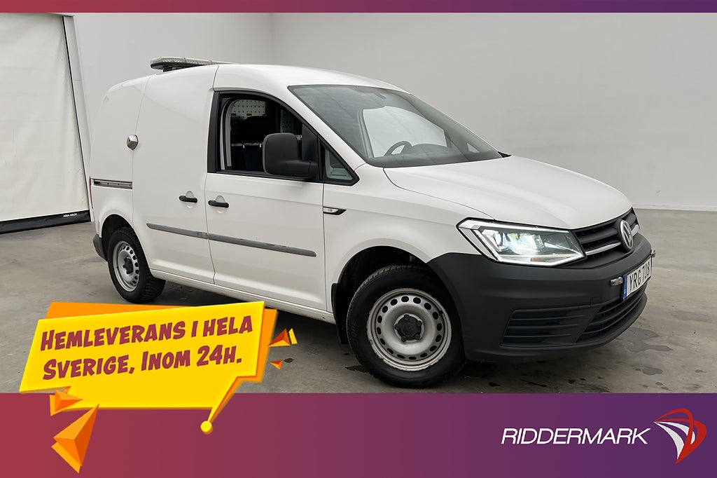 Volkswagen Caddy 2.0TDI Värmare LED Dragkrok V-Inredd Moms
