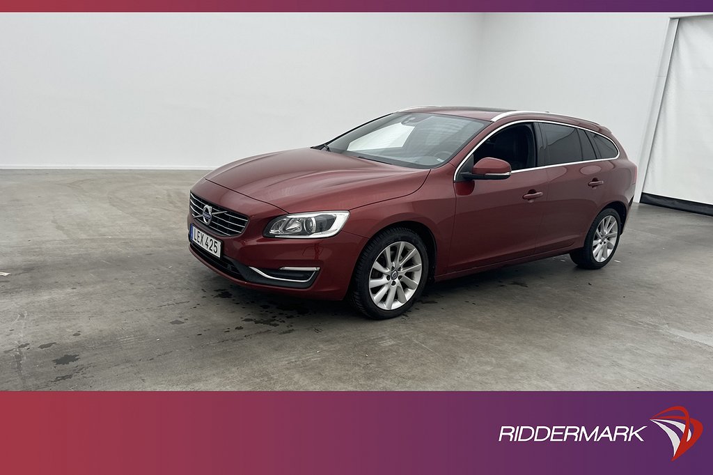 Volvo V60 D4 AWD Summum VOC Värmare Glastak Navi Skinn Drag