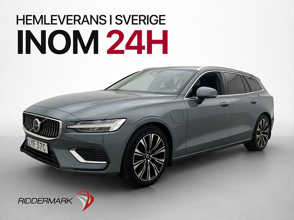 Volvo V60 Recharge T6 AWD Core Skinn Drag 360° BLIS Värmare