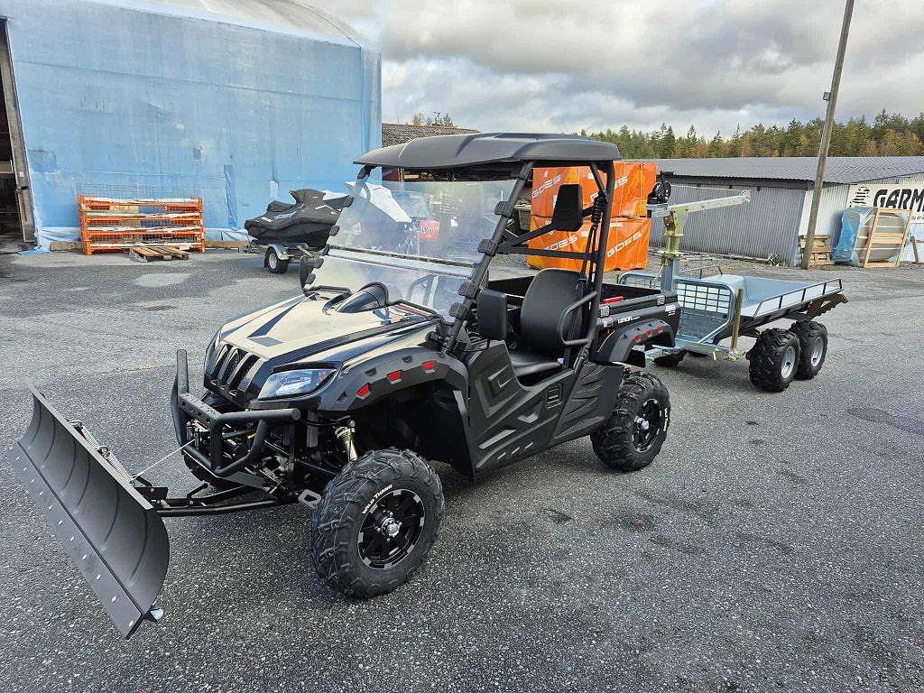 Loncin U WOLF 700 Paket med Timmer trailer/ Snöblad