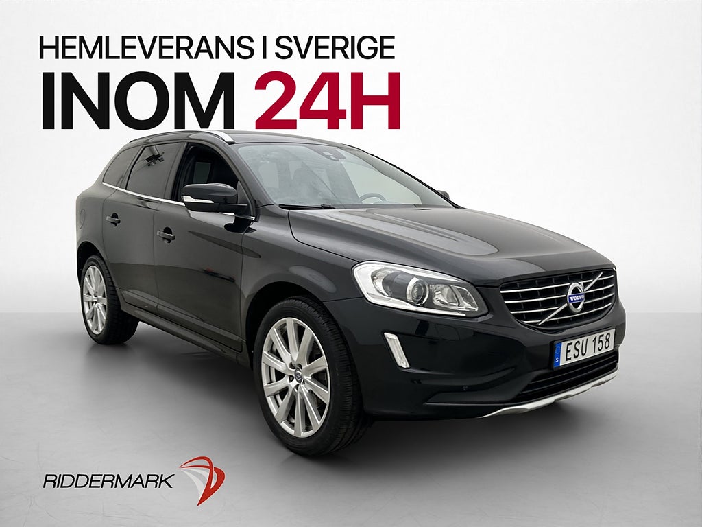 Volvo XC60 D5 AWD 230hk H/K Polestar D-Värm Skinn Drag Navi