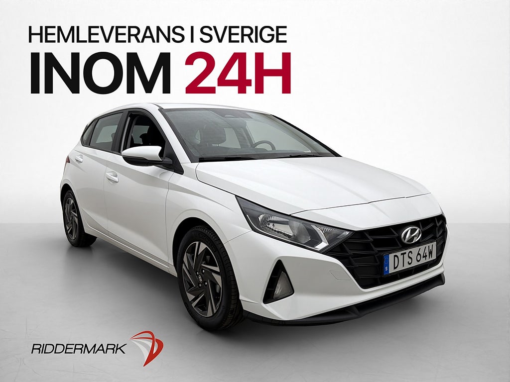 Hyundai i20 1.2 MPi 84hk Essential Kamera 0.49l/mil Låg skat