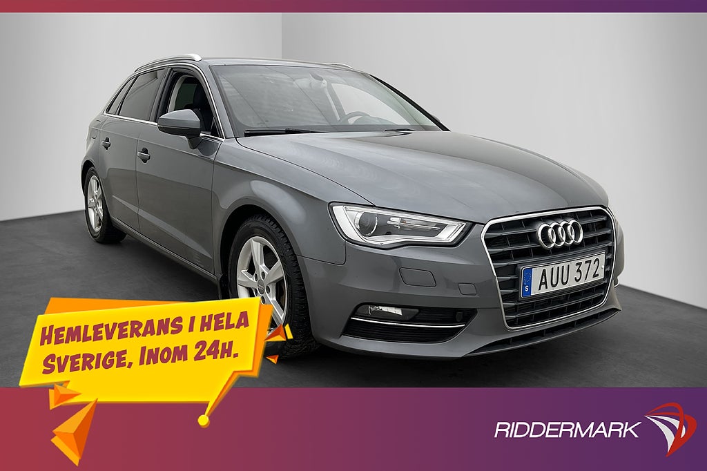 Audi A3 2.0 TDI 150hk Ambition Värmare Farthållare Drag