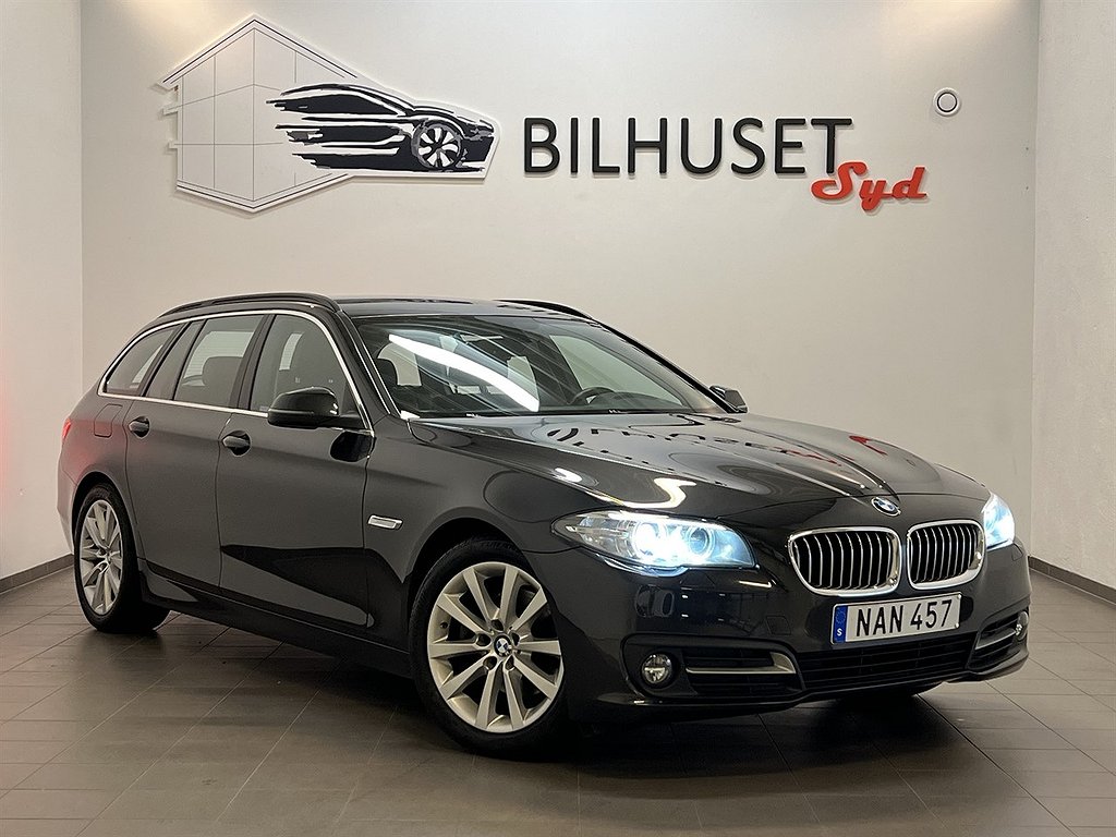 BMW 520 d xDrive 190hk Värmare/Läder/M-ratt/Krok/Nyservad/1Brukare