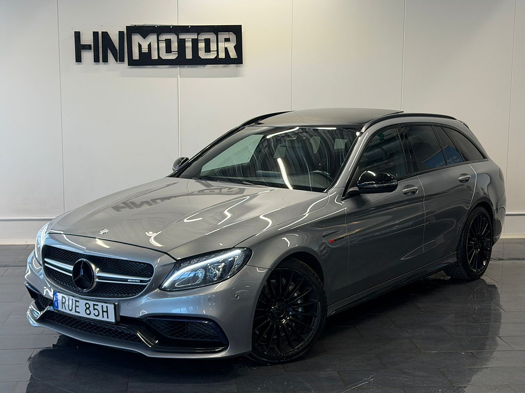 Mercedes-Benz C63 T AMG |PANO|BURMESTER|ARC|BLIS|BKam|Sportavgas|NyServ|