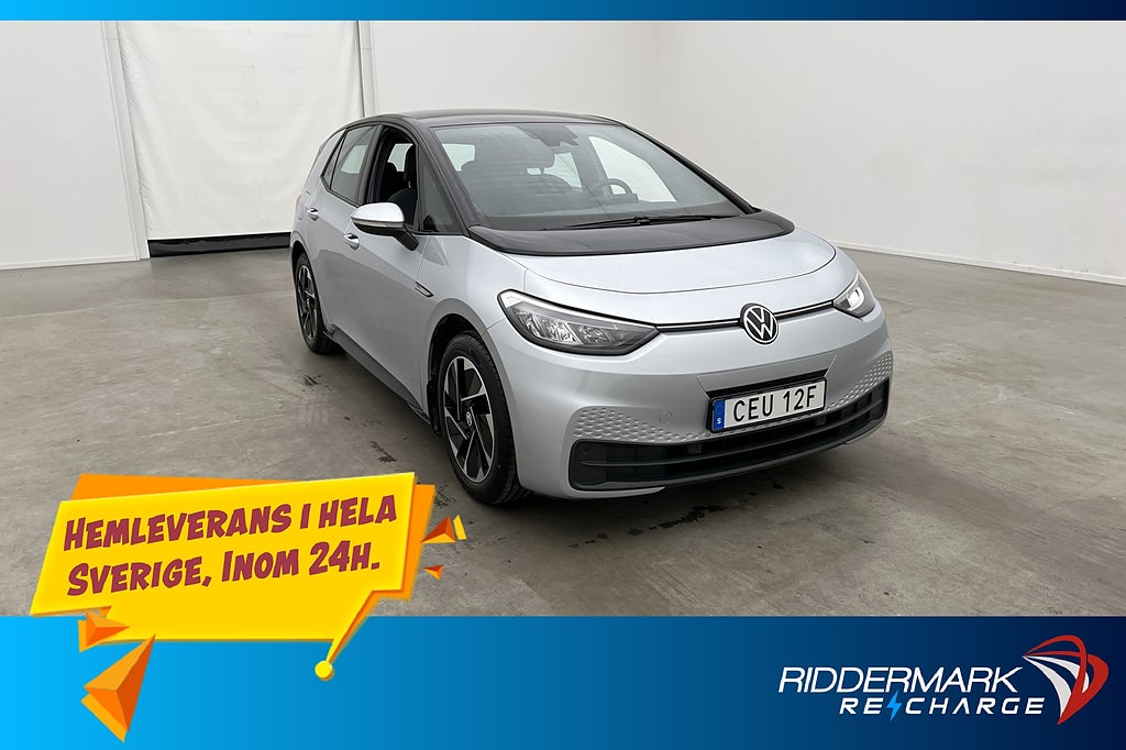 Volkswagen ID.3 Pro Performance 58 kWh Värmare CarPlay Navi