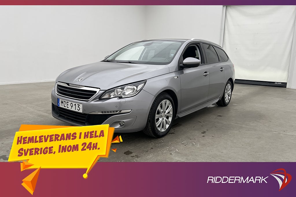 Peugeot 308 120hk Active Panorama Kamera Navi Farthållare