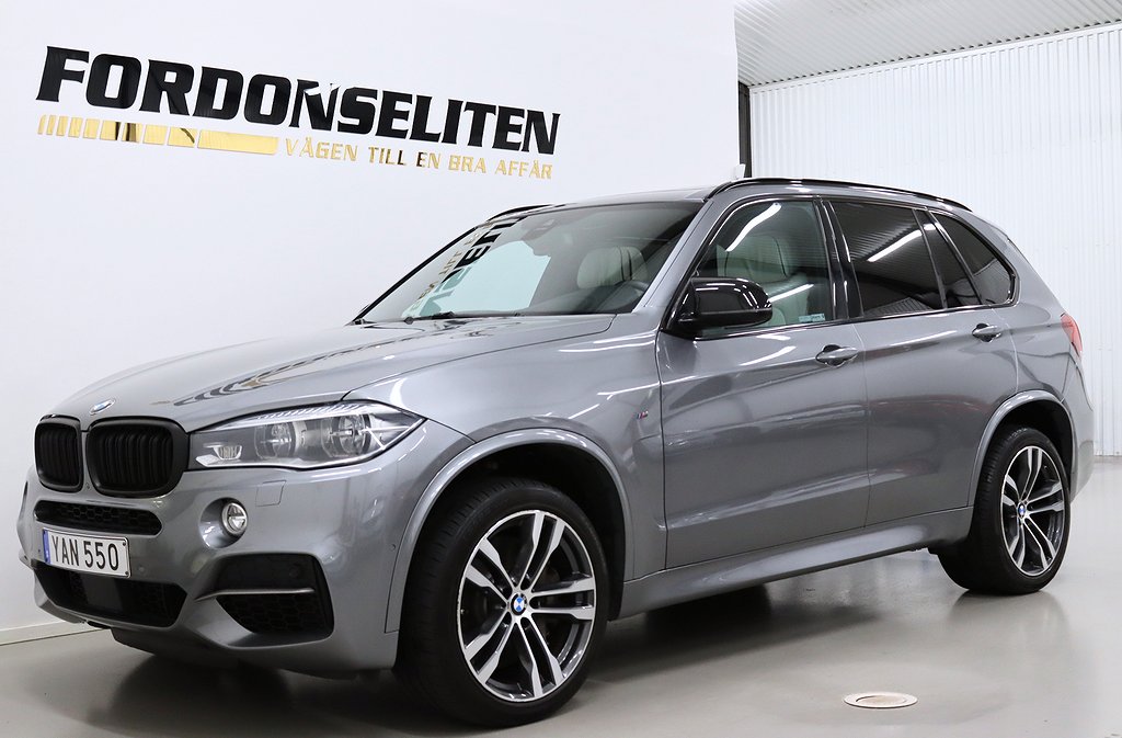 BMW X5 M50d M-Sport Pano B&O 360° Värmare Drag 7-sits 381hk