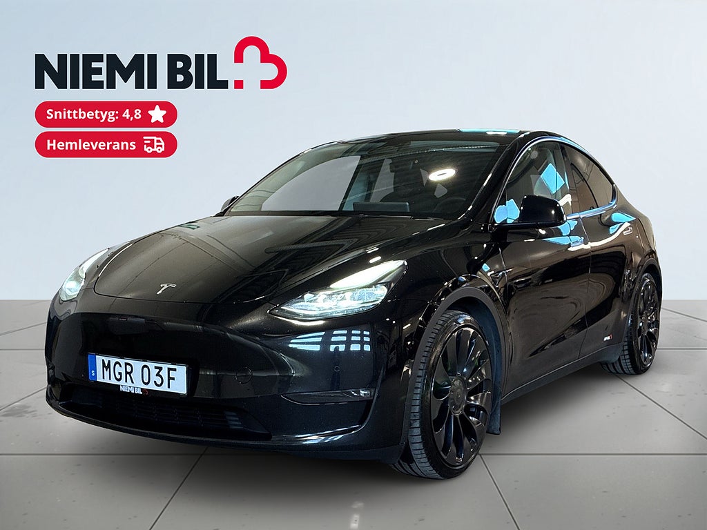 Tesla Model Y Performance Cockpit 360 Taklucka Rattvärme Skinn S&V