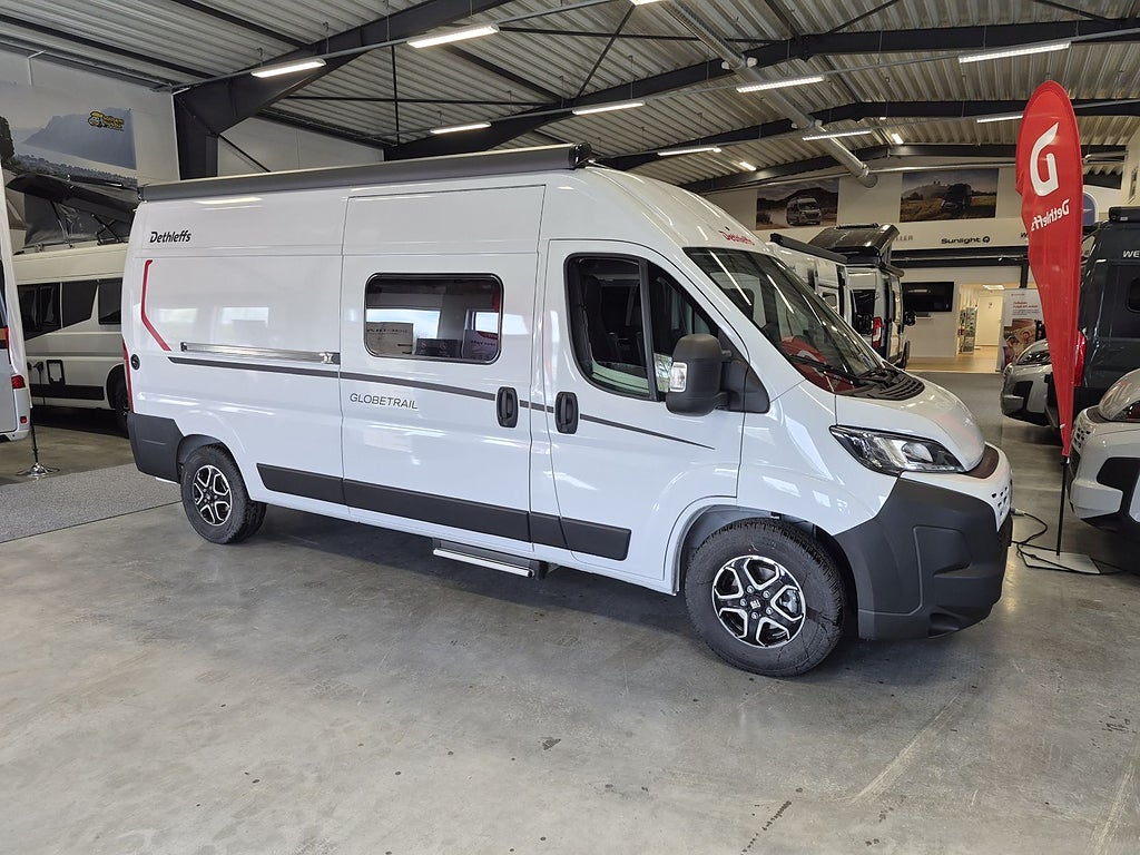 Dethleffs GlobeTrail Active 600 DS dieselvärme, automat, 140 hk, infällda 