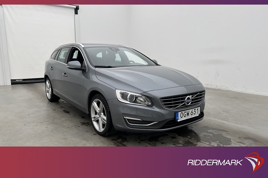 Volvo V60 D4 190hk Summum VOC Värm Skinn Rattvärme En bruk