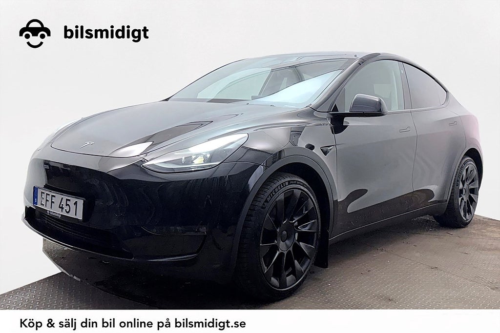 Tesla Model Y Long Range AWD Drag AP Läder Premiumljud V-Pump 514hk