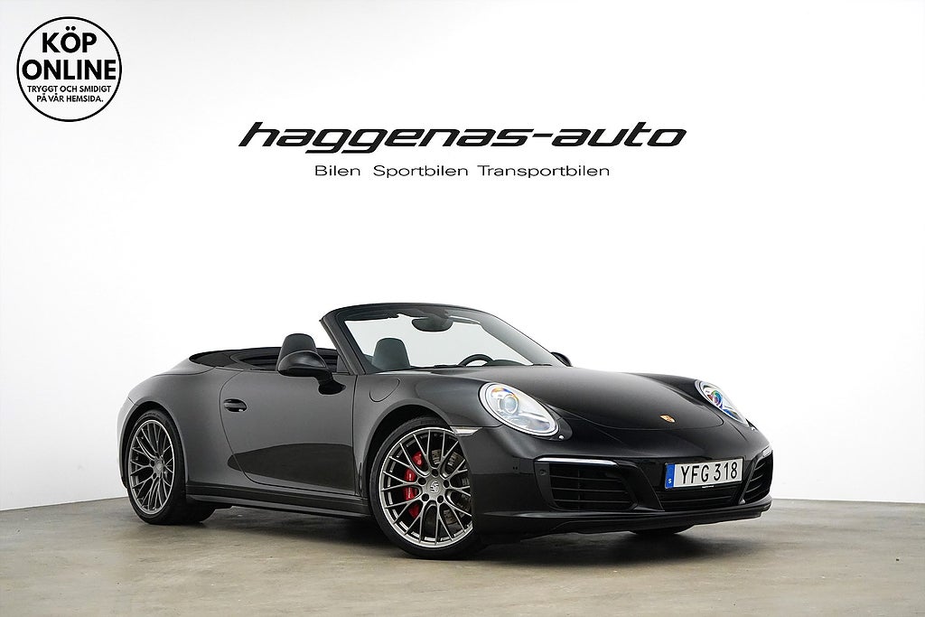 Porsche 911 991.2 Carrera 4S Cabriolet / 420hk / Bakaxelst.