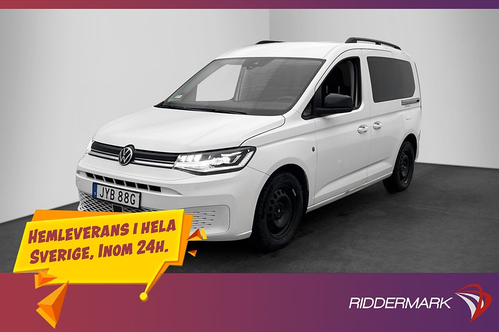 Volkswagen Caddy Life 2.0TDI 4M Värmare B-Kamera 7-Sits MOMS