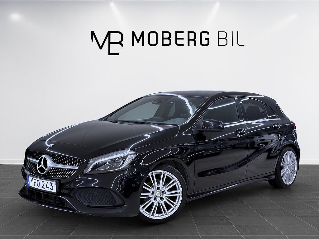 Mercedes-Benz A200 A 200 d 136hk Helg på Moberg! AMG Läder Pano El-stol