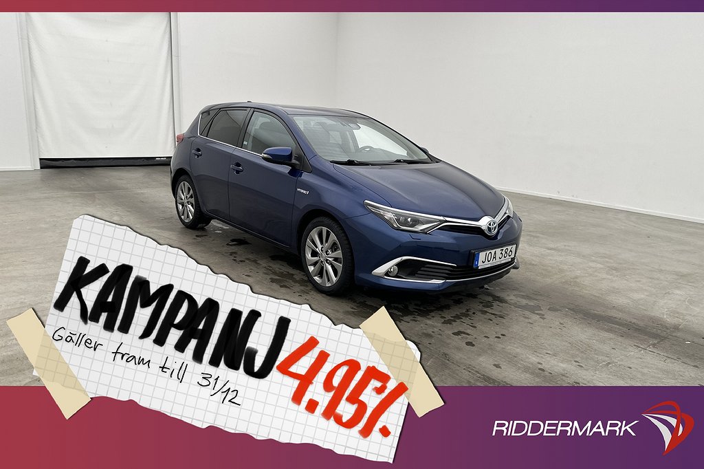 Toyota Auris Hybrid e-CVT 136hk Executive Kame 4,95% Ränta