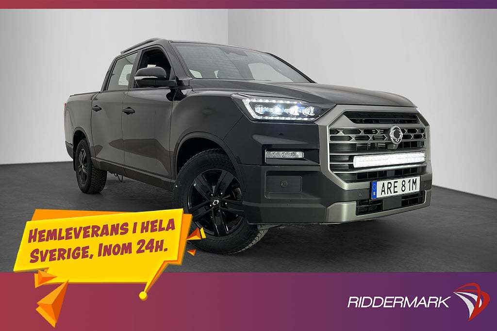 KGM musso-grand 2.2 4WD Värm Cockpit Drag CARPLAY B-Kam Moms