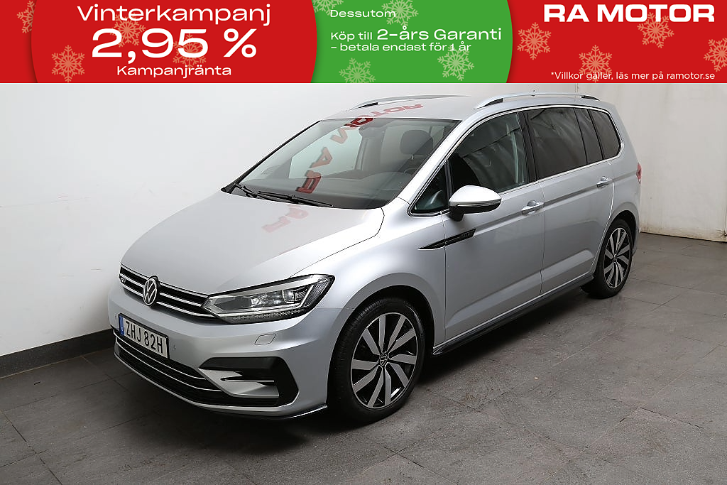Volkswagen Touran 1,5 TSI 150hk R-Line DSG Värme Drag 7-sits 2021