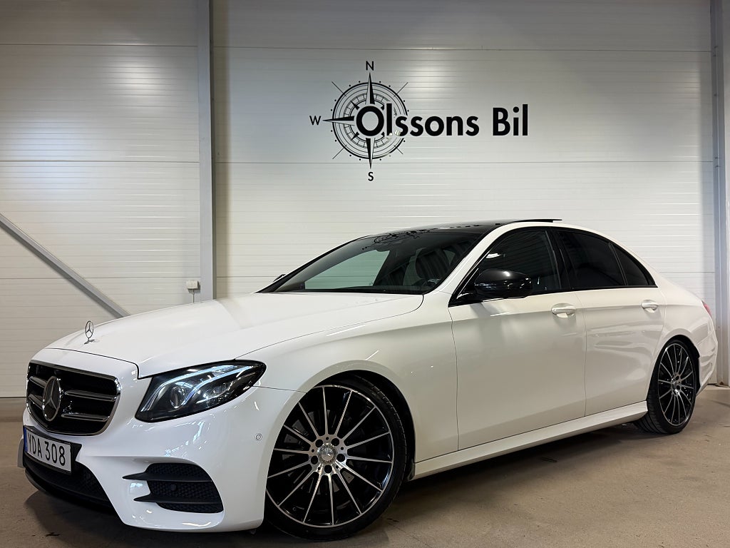 Mercedes-Benz E 220 d AMG Line WS Pano HuD 360° Burmester Sänkt