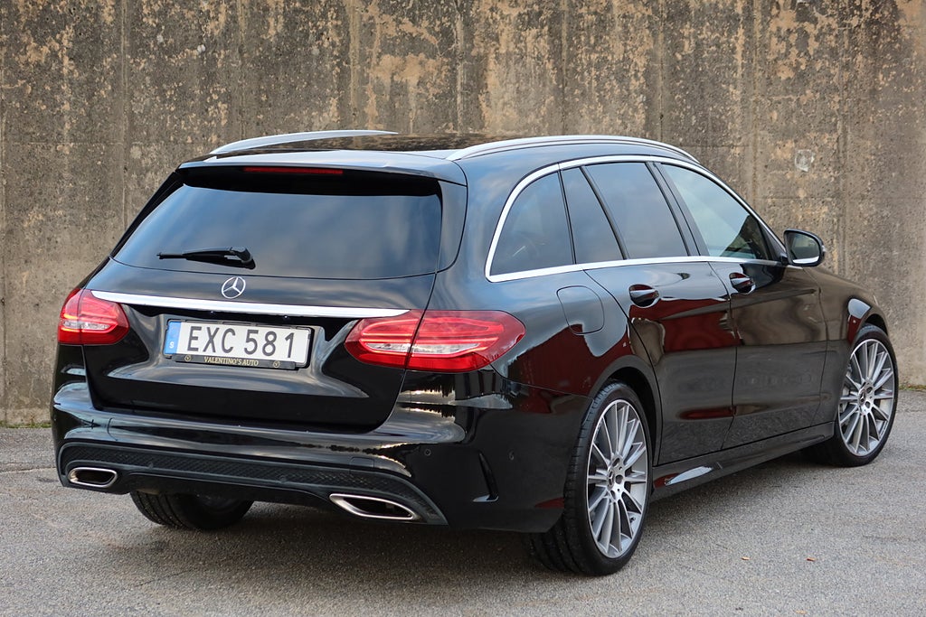 Mercedes-Benz C 200 AMG 184hk Burmester Drag GPS Låga Mil
