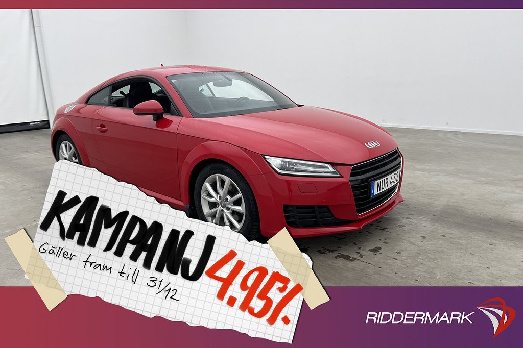 Audi TT Coupé 2.0 TDI 184hk S-Line Cockpit 4,95% Ränta