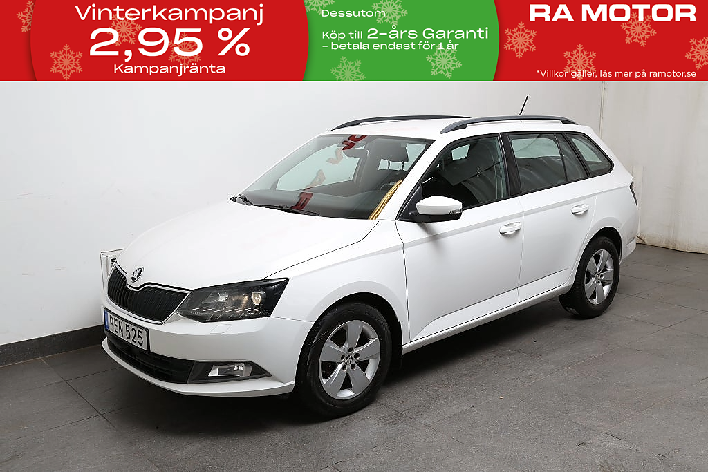 Skoda Fabia 1,2 TSI 90hk Style Kombi Motorvärmaren 2017