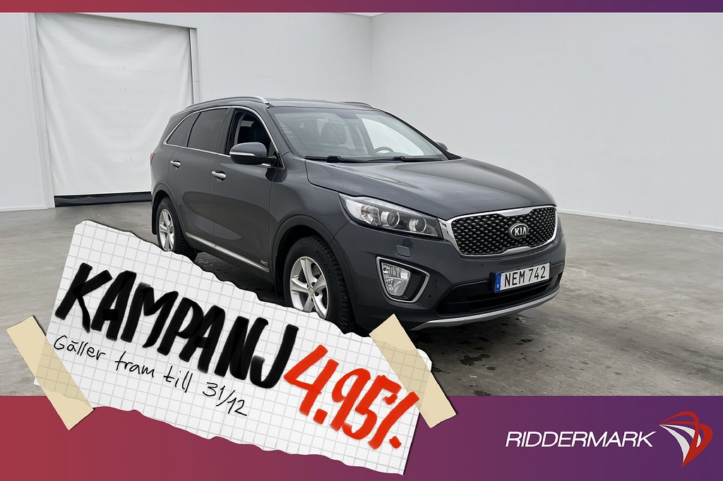 Kia Sorento CRDi AWD 200hk Business 7-Sits Skinn 4,95% Ränta