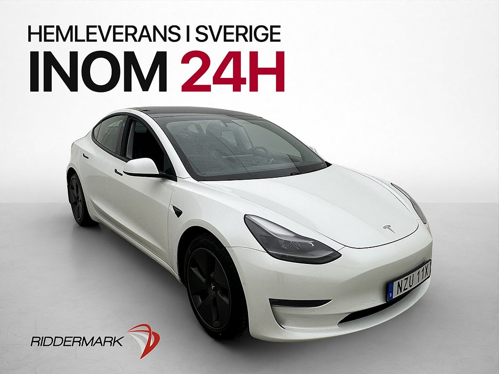 Tesla Model 3 Long Range AWD 440hk Skinn Pano Drag