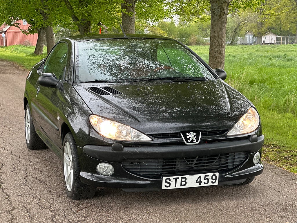Peugeot 206 CC 1.6 Svensksåld, Skinn, Cabriolet, Går m. bra