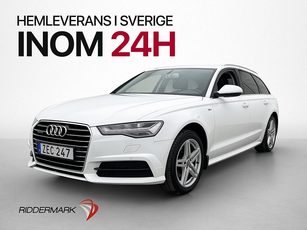 Audi A6 Avant TDI Quattro 190hk S-Line Värmare Matrix Navi