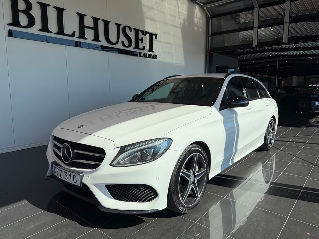 Mercedes-Benz C 220 T d 7G-Tronic Plus AMG Line Night-pkt Läder