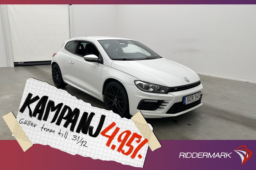 Volkswagen Scirocco R 280hk CarPlay Kamera 4,95% Ränta