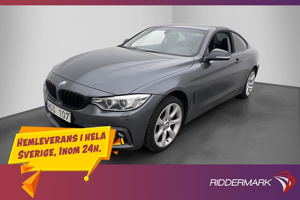 BMW 428 i xDrive 245hk M Sport-front Sport line Skinn