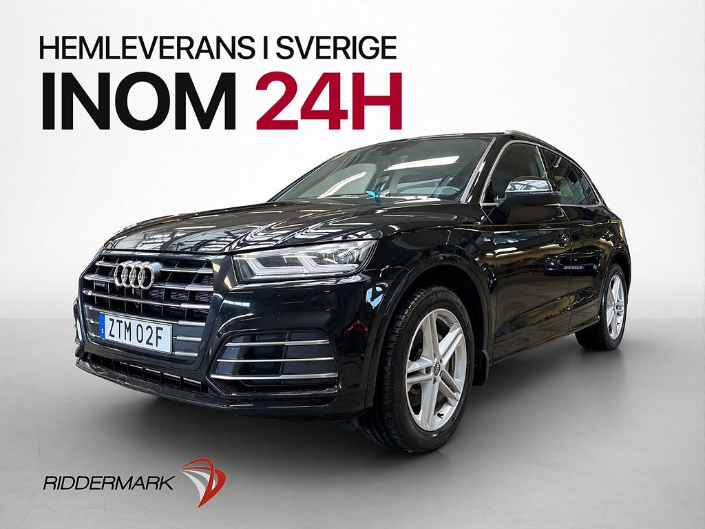 Audi Q5 55 TFSI e Q 367hk S-Line Luftfjädring Drag Halvskinn