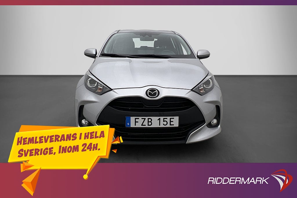 Mazda 2 Hybrid 116hk Kamera Rattvärme Adaptiv-Farthållare