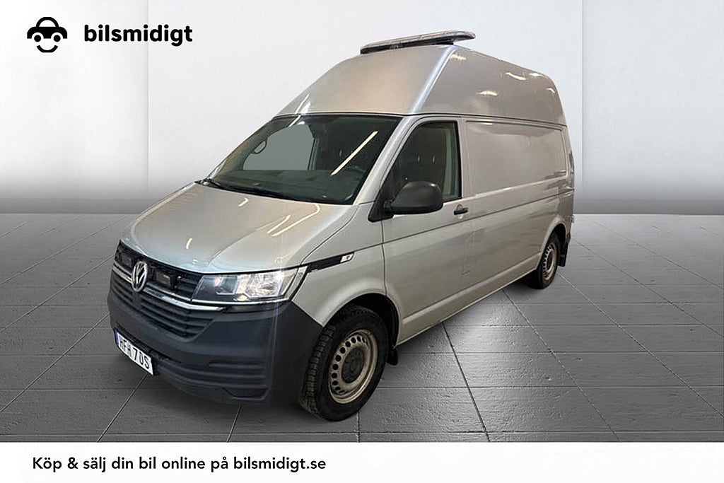 Volkswagen Transporter T30 2.0 4M Aut Drag Extra Hög Ramp 3-sits Värmare Kamera