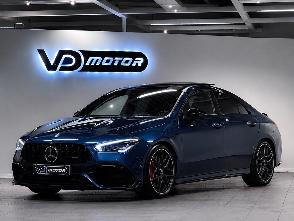 Mercedes-Benz AMG CLA 45 S 4M+ AMG Pano WS Skalstolar 360 Burmester 422hk