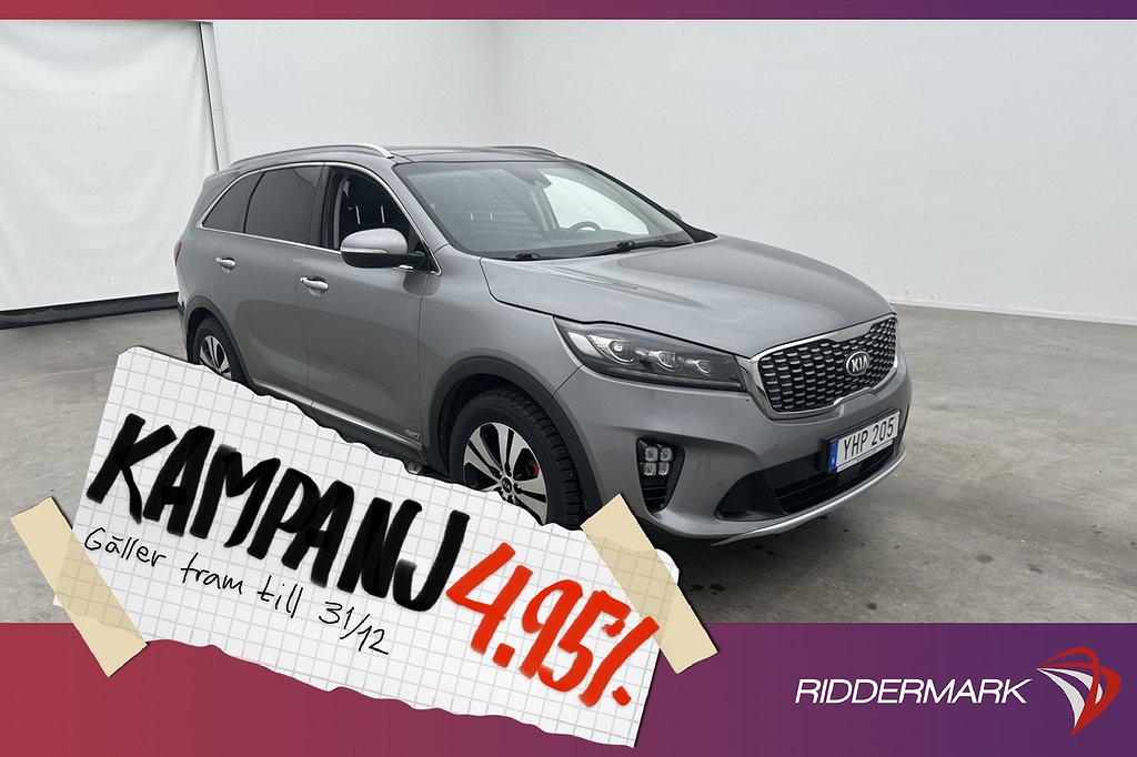 Kia Sorento 2.2 CRDI AWD GT-Line 7-Sits Pano H/K 4,95% Ränta