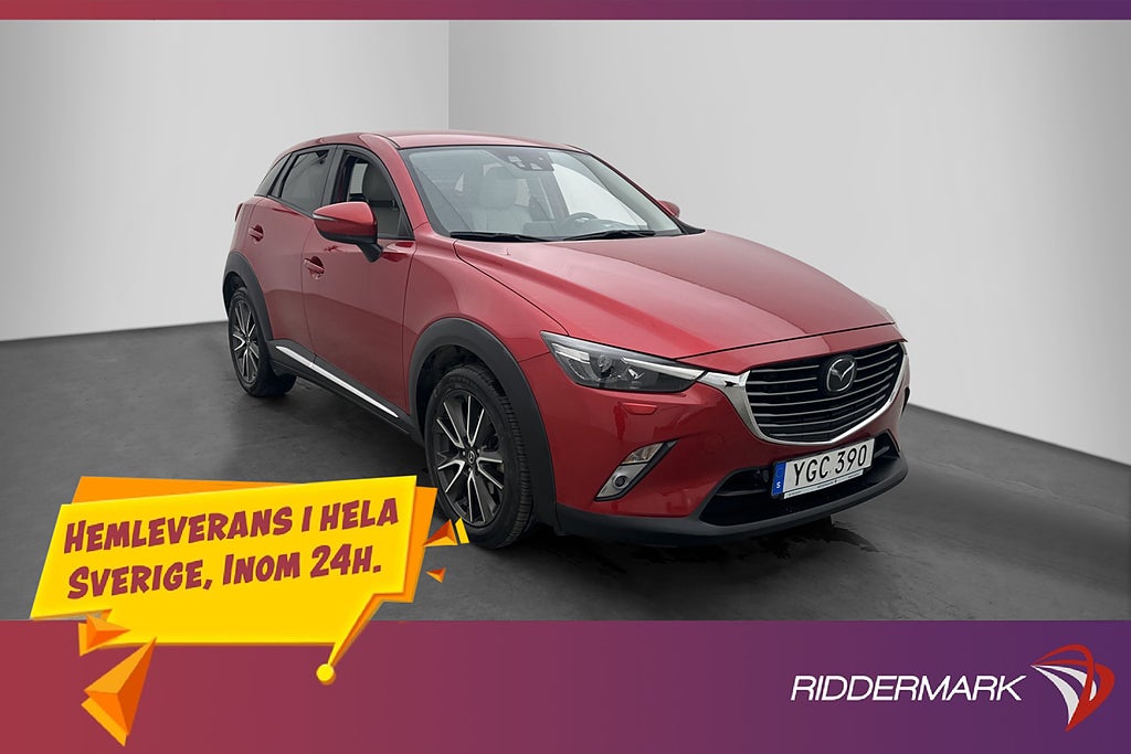 Mazda CX-3 1.5 AWD Optimum HUD Skinn Kamera Keyless Navi