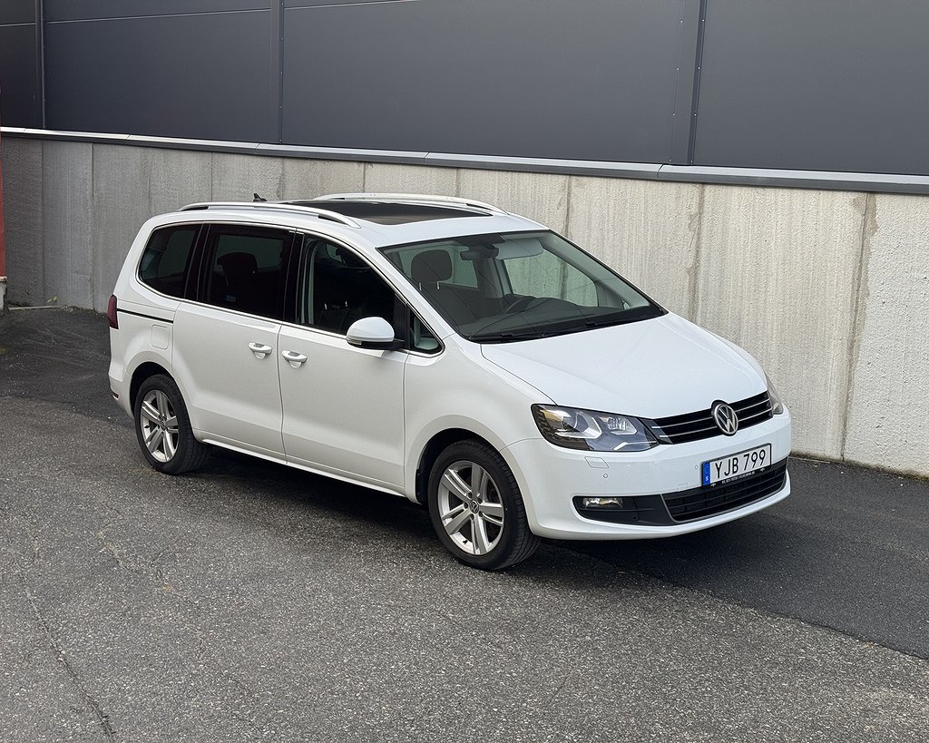 Volkswagen Sharan 2.0 TDI 7-sits pano eldörr drag