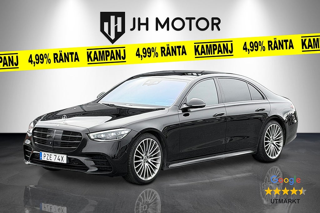 Mercedes-Benz S400 400d Lång 4MATIC AMG Sport 330hk VÄRMARE/Burmester