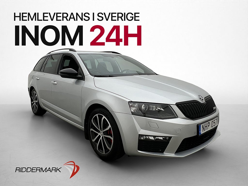 Skoda Octavia RS 2.0 TSI 220hk Premium Pano Canton Värm Drag